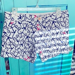 Lilly Pulitzer White Navy Ahoy Anchor Callahan